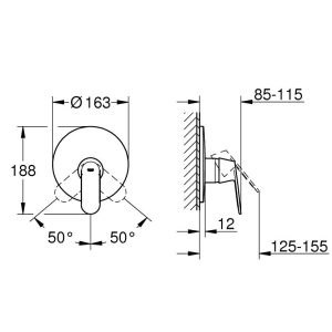 Eurosmart Cosmopolitan Single-lever shower mixer