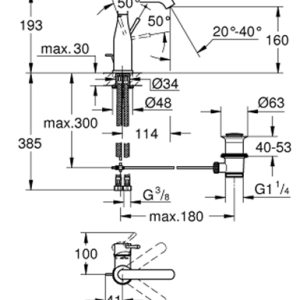 Essence Single-lever basin mixer M-Size