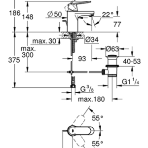 Eurosmart Cosmopolitan Single-lever basin mixer S-Size