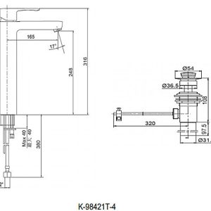 July tall single control lavatory faucet