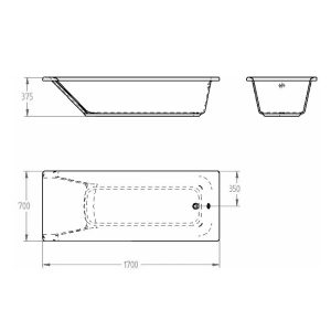 EUROBATH DROP-IN BATH TUB 39150000