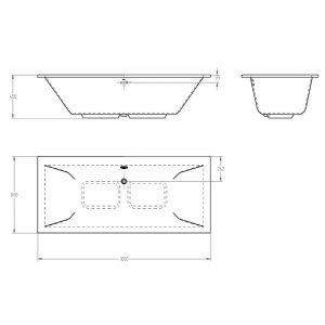 EUROCUBE DROP-IN BATH TUB 39159000