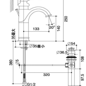 Fairfax® Tall Lavatory Faucet with Lift Rod