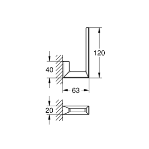 SELECTION CUBE SPARE TOILET PAPER HOLDER