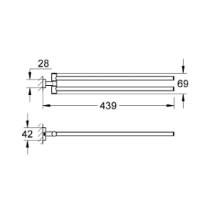 ESSENTIALS CUBE TOWEL BAR