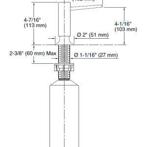 Contemporary design soap/lotion dispenser