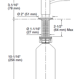 Contemporary design soap/lotion dispenser