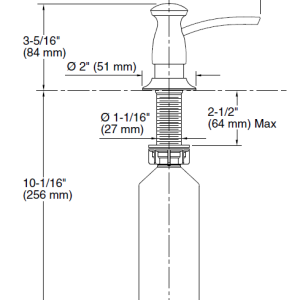 Transitional design soap/lotion dispenser