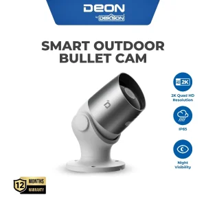 DEON SMART OUTDOOR BULLET CAM WHITE