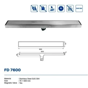 DEKKSON FLOOR DRAIN FD 7600 SSS