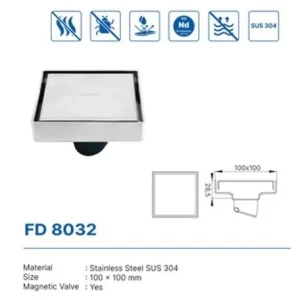 DEKKSON FLOOR DRAIN FD 8032 PSS BLST